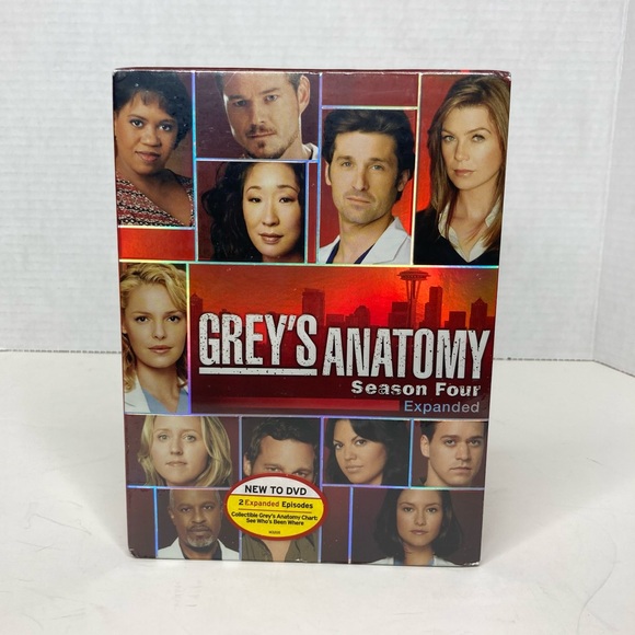 Grey's Anatomy Other - NWT‎ Grey's Anatomy: Season Four (Expanded) (DVD, 2007) Factory Sealed